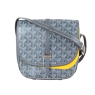 「JL精品代購」95新 Goyard 灰色郵差包