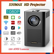 Android 10.0 HD Mini Projector 1080P 9000 Lumens LCD Projector Wireless WiFi Bluetooth 4K Portable Projector Home Theater