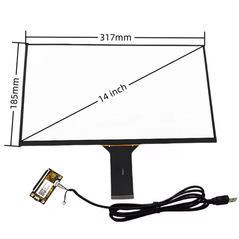 14 inch capacitive touch screen for Raspberry Pi 3 linux WIN7 8 10 and Android system USB Plug and P
