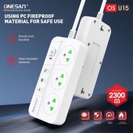 ปลั๊กไฟ ONESAM รุ่น OS-U15(PLUGTHAI) เต้ารับ 3 ช่อง 2300W มีสวิตซ์ ยาว 25 เมตร(สีขาว)