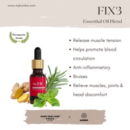 Fix3 Essentil Oil Blend Therapeutic Grade Aromatherapy Aroma Oil Massage Oil EO Minyak Pati Minyak U
