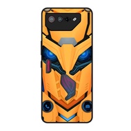 For ROG 7 Case For Asus ROG Phone 7 HD Painted Tempered Glass Fundas ROG7 Hard Phone Cover For Asus ROG 2 ROG 3 ROG 5 ROG 5S ROG 6 Fundas