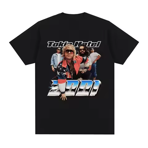Germany Rock Band Tokio Hotel Graphic T Shirt Men's Fashion Hip Hop Punk Short Sleeve T-shirt Casual
