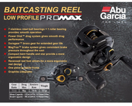 Abu Garcia Pro Max3-L Pro Max Low Profile Bait Casting Fishing Reel
