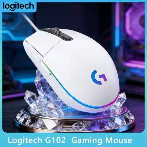 Logitech G102/G203/G402 Wired Gaming Mouse, 8000 DPI Adjustable, Customizable RGB, Ergonomic Gamer M