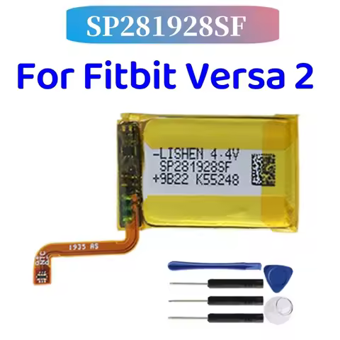 SP281928SF Replacement Battery 165mAh for Fitbit Versa 2 FB507 Smart Watch Li‑Polymer Battery With R
