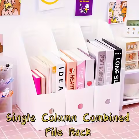 Desktop File Holder, Minimalist Style Student File Stand, Office File Box, Bookend, Stationery Organ