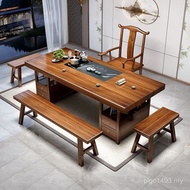 Chinese Style Tea-making Log One Set Tea Table Coffee Table Large Board Table Chair Office Home One-