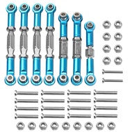 Metal 144001 Steering Linkage Turnbuckles Rod Camber Links Tie Rods Pull Rod Compatible with Wltoys 