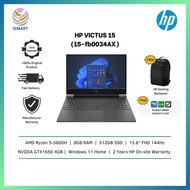 HP Laptop VICTUS GAMING 15-Fb0034AX 15.6" FHD 144Hz Mica Silver ( Ryzen 5 5600H, 8GB, 512GB SSD, GTX1650 4GB, W11 )