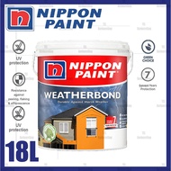 NIPPON PAINT 18L WEATHERBOND CAT LUAR INTIMATE WHITE