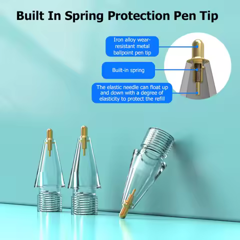 Replacement Pencil Tips For Apple Pencil 1st 2nd Anti-slip Pencil Nib Pencil 1 2th Gen Stylus Fine T