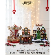 KITO carousel christmas decoration/music box christmas decoration/