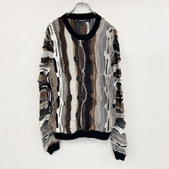 古著 DANGERFIELD COOGI 風格棉質針織衫，3D 立體針織，復古款，全印花，多色，顏色