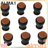 ALMA 16Pcs Chair Leg Floor Protectors, Silicone Round Furniture Leg Caps, Fit 0.5'' - 0.9'' Furnitur