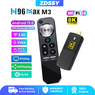 M3 H96MAX แท่งทีวีขนาดเล็กแอนดรอยด์13.0กล่องสมาร์ททีวี WiFi6 4K * 2K H.265 HEVC RK3528 Set Top กล่อง