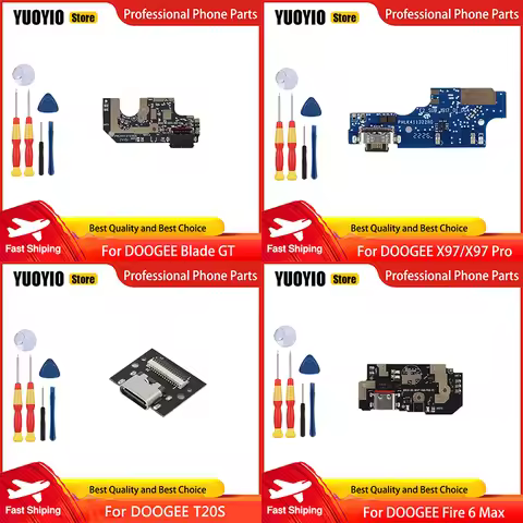 Original For DOOGEE Blade GT Fire 5 Ultra Fire 6 Fire 7 Max X97 Pro T20S T20 Mini USB Charging Board