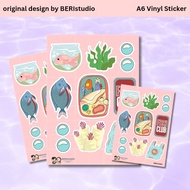 DECO STICKER FISH CLUB ORIGINAL ART FISH STICKER