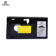 [SONONIA] VHS to 12mm Cassette Adapter, Tape Adapter, Heavy Duty Black Professional 12mm Tape Conver