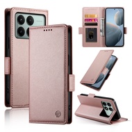 For Xiaomi 15 14T POCO X7 X6 F6 Pro 5G M6 4G Casing Faux PU Leather Magnetic Wallet Flip Case Cover 