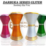 Darbuka 9 inch Sombaty glitter color full set of embedded bolts free L key
