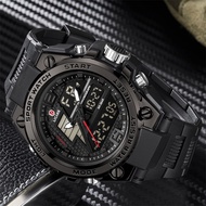 LICARR Men's Sports Watch Outdoor Casual Luminous Digital Watches Dual Display Electronic Watch Alar