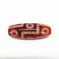 Beads Red Natural Tibet Agate 9 Eyes Pendant Powerful Amulet Tibetan Dzi Beads DIY Jewelry Necklace Stone Accessories