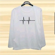Heartbeat Long Sleeve T-Shirt 5 Colors ML XL XXL