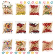 YEWW Bamboo Pick, Picnic Party Supplies Disposable Cocktail Fork,  Wooden Cocktail Pick Picnic Weddi