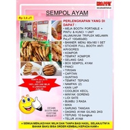 PAKET USAHA FRANCHISE MAKANAN SEMPOL AYAM SATE LILIT SATE AYAM CRISPY