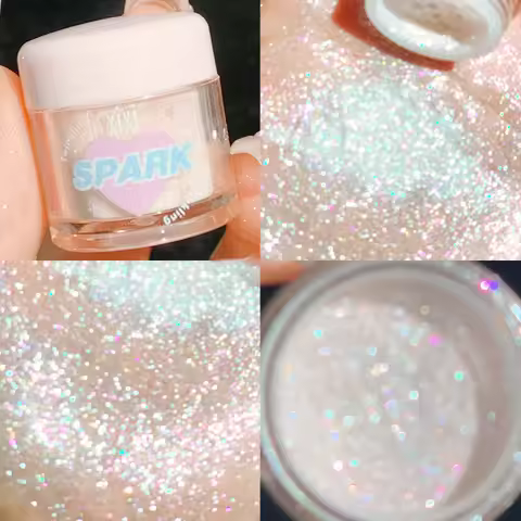 Dream Glitter Highlighter Powder Eyeshadow Makeup Face Brightening Pearl Three-dimensional Highlight
