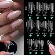 Set Nail Tips Kit Nail Extensions Gel Tips Oval Square Soft Almond False Gel Nails H3s3