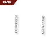 Top Cash Jewellery 9K White Gold Everyday Earrings