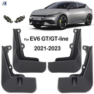Set Car Mudflaps For Kia EV6 GT-Line GT Line CV EV 2021 2022 2023 Mud Flaps Splash Guard Mudguards F