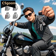 C5GOON Fashion Cross Guardian Angel Wings Bell Motorcycle Bell Keychain Men's Biker Rider Lucky Jewe
