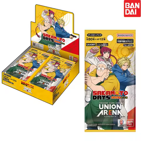 New BANDAI Card Game Sakamoto Days Union Arena Booster Pack UA43BT TCG Collection Card