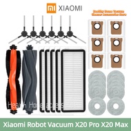 Xiaomi X20 Pro X20 Max Robot Vacuum Accessories Main Side Brush Filter Mop Dust Bag Brush Cover