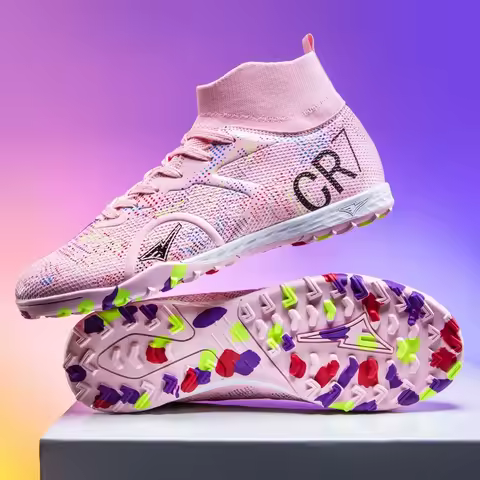 2026 New Low Top Student Football Shoes CR7 with Long And Broken Pins for Training And Matches Profe