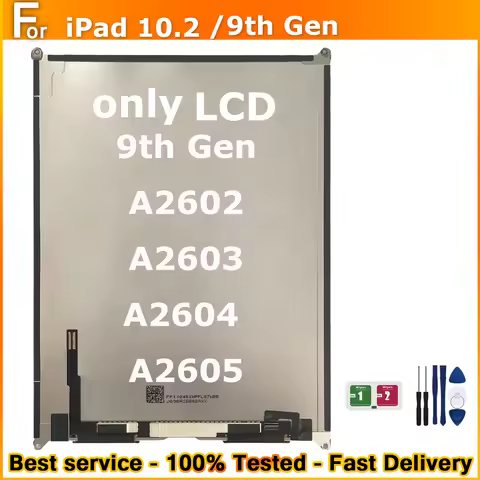 New LCD For iPad 10.2 /9th Gen A2602 A2603 A2604 A2605 Replacement For iPad 10.2 LCD Screen Display 