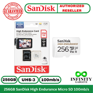 SanDisk High Endurance / 128GB / 256GB / 512GB / 1TB / 2TB Micro SD Memory Card For Dashcam And CCTV