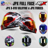 JPX X-819 VALKYRIE & JPX FORCES FULL FACE MOTIF MOTOGP RACING HELMET, JPX HELMET OFFICIAL