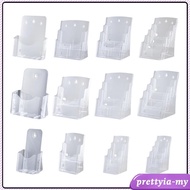 [PrettyiaMY] Acrylic Brochure Holder Clear Flyer Holder Rack Multipupose Countertop Organizer Brochu