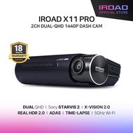 IROAD X11 PRO | 2K Front & 2K Rear Dash Cam | 5GHz Wi-Fi & App, HDR 2.0, Parking & Event Recording