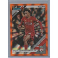 SOCCER 2019-20 CHRONICLES DONRUSS NO.91 [TRENT ALEXANDER-ARNOLD] LIVERPOOL PRESS PROOF ORANGE LASER