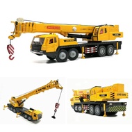1:55 Scale Diecast Wheeled Crane Model with Telescopic Boom and Auxiliary Arm Full Metal Engineering