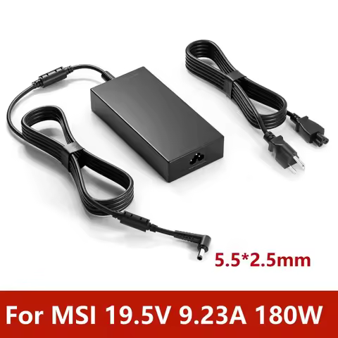 180W 19.5V 9.23A AC Adapter Power For MSI Gaming GF75 GF63 GS40 GS60 GS70 GS65 GS63 GS63VR GT60 GT70