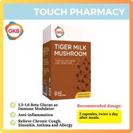 GKB Tiger Milk Mushroom 虎乳芝 60's/BOX Vegecaps (Relief of Cough, Cold & Sinusitis)