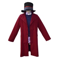 ชุดคอสเพลย์ Willy Wonka จากเรื่อง Charlie and the Chocolate Factory พร้อมหมวก