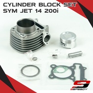 SYM JET 14 200i Cylinder Block Kit Set 100% Original