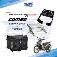 F2 Moto LAGENDA 115z Fi RACK LIPAT + F2-Moto TOP BOX SET